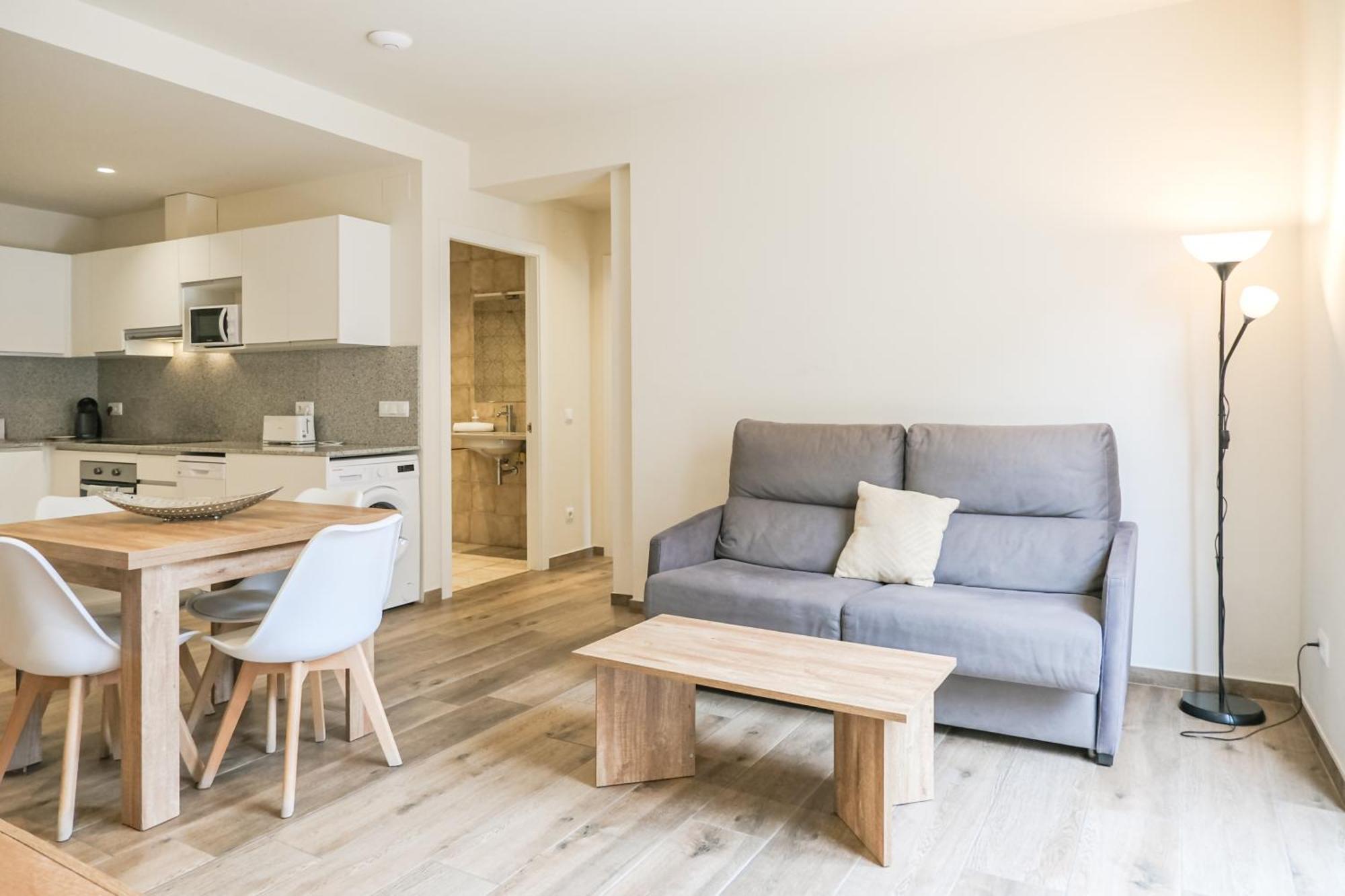 Besalú 11 Moderno apartamento con AC en la plaza Exterior foto